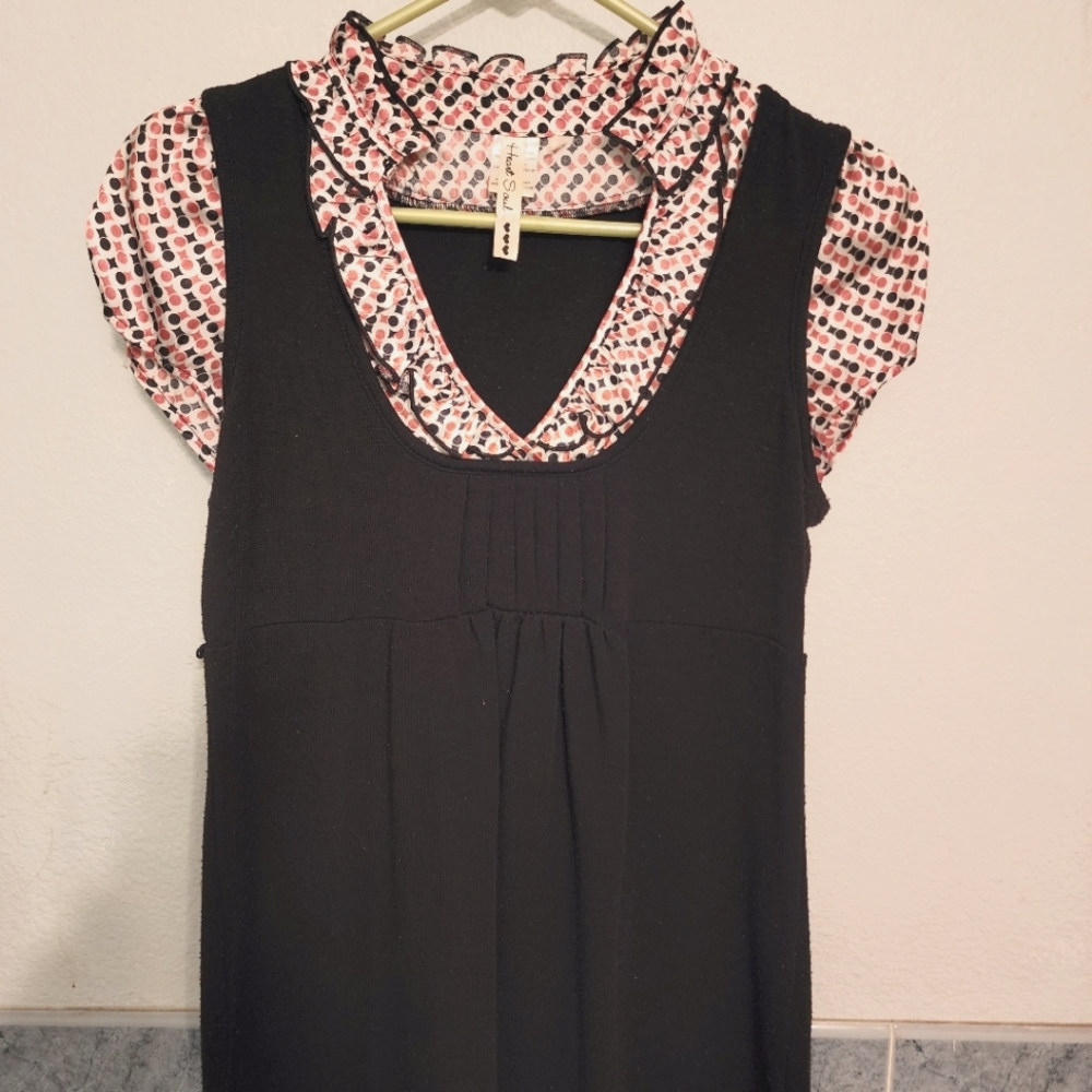 Layered collared blouse